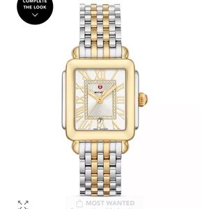 Michele Gold and Silver Bracelet Watch